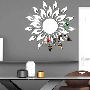 NEW‎ Mirrored Acrylic Sun Wall Decor Sticker, 27 pcs 1 Set